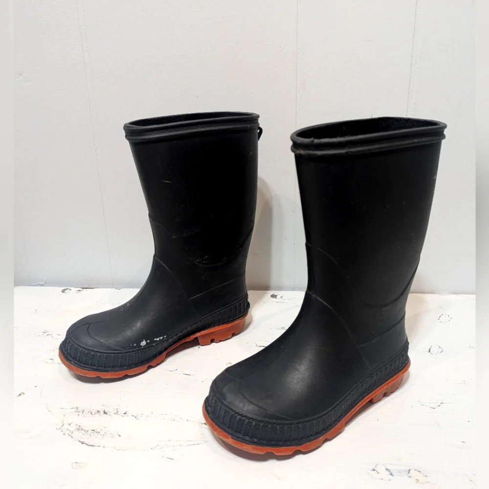Toddler Black Rainboots Tall Size‎ Toddler 8 Rubber